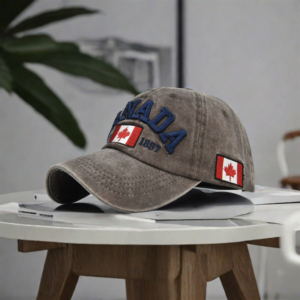 قبعة بيسبول كندية بتصميم ورقة  - مراجعة Dad Hat Cotton وسعره